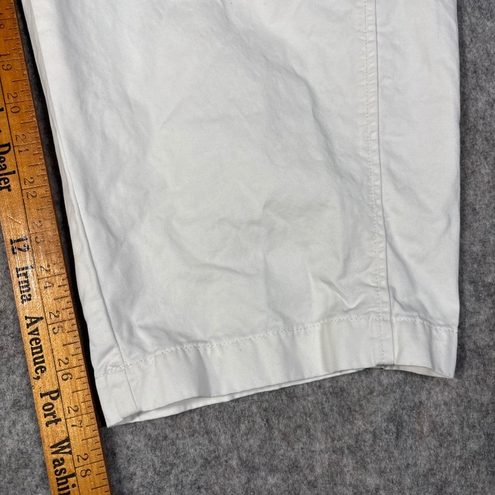 Abercrombie & Fitch Pull On Pants Mens S White Cotton Poplin Drawstring Relaxed - Picture 7 of 10
